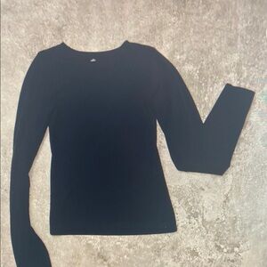 Classic Black Long Sleeve Top